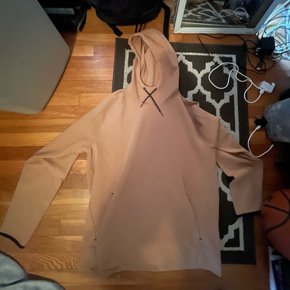 Tan Loose Fit Hoodie